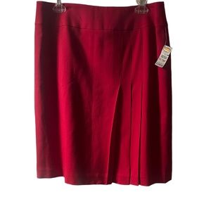 Vintage Talbots front pleated  stretch skirt  with invisible zipper size…